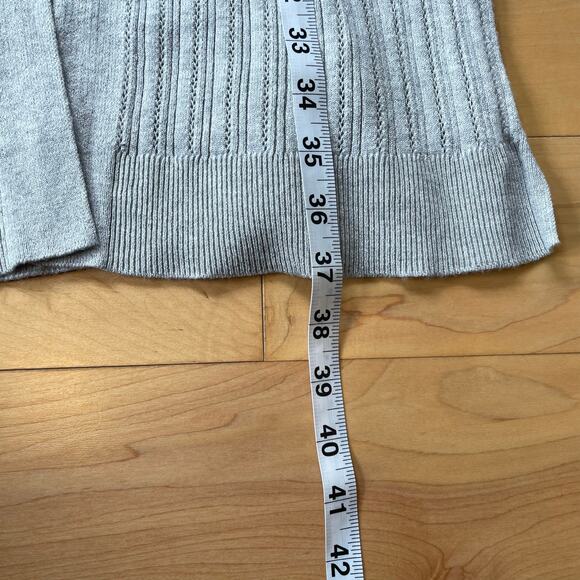 Sky and Sparrow Long Ribbed Duster Cardigan Sweater Medium Lightweight Casual - Picture 8 of 9